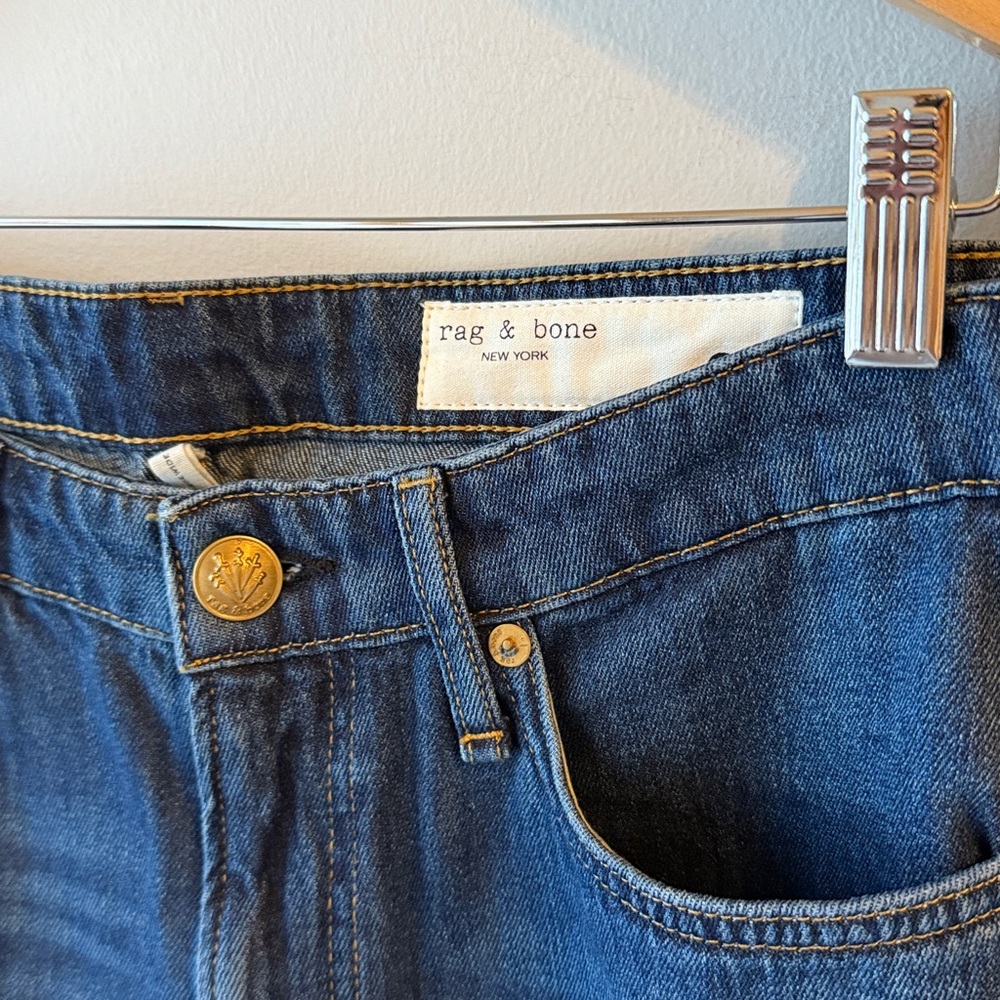 Rag & Bone The Logan Annalise Mid Rise Wide Leg Denim Jean NWT - Picture 10 of 15